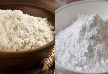 bột nếp và bột gạo