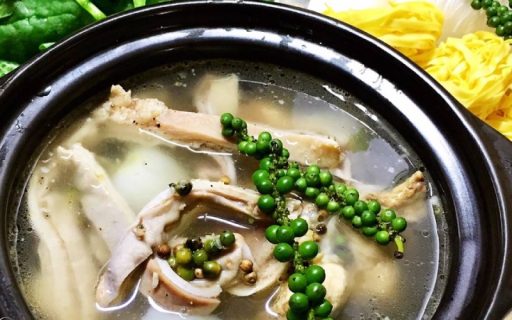 món bao tử hầm tiêu xanh hấp dẫn