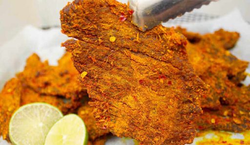 Hoàn thiện món bò khô