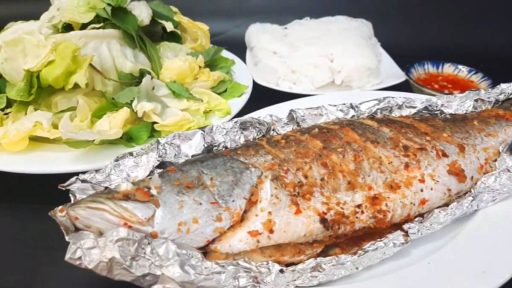 Cá vược nướng giấy bạc - Món ngon từ cá vược siêu hấp dẫn