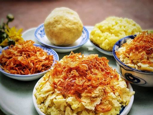 Hoàn thiện món xôi xéo