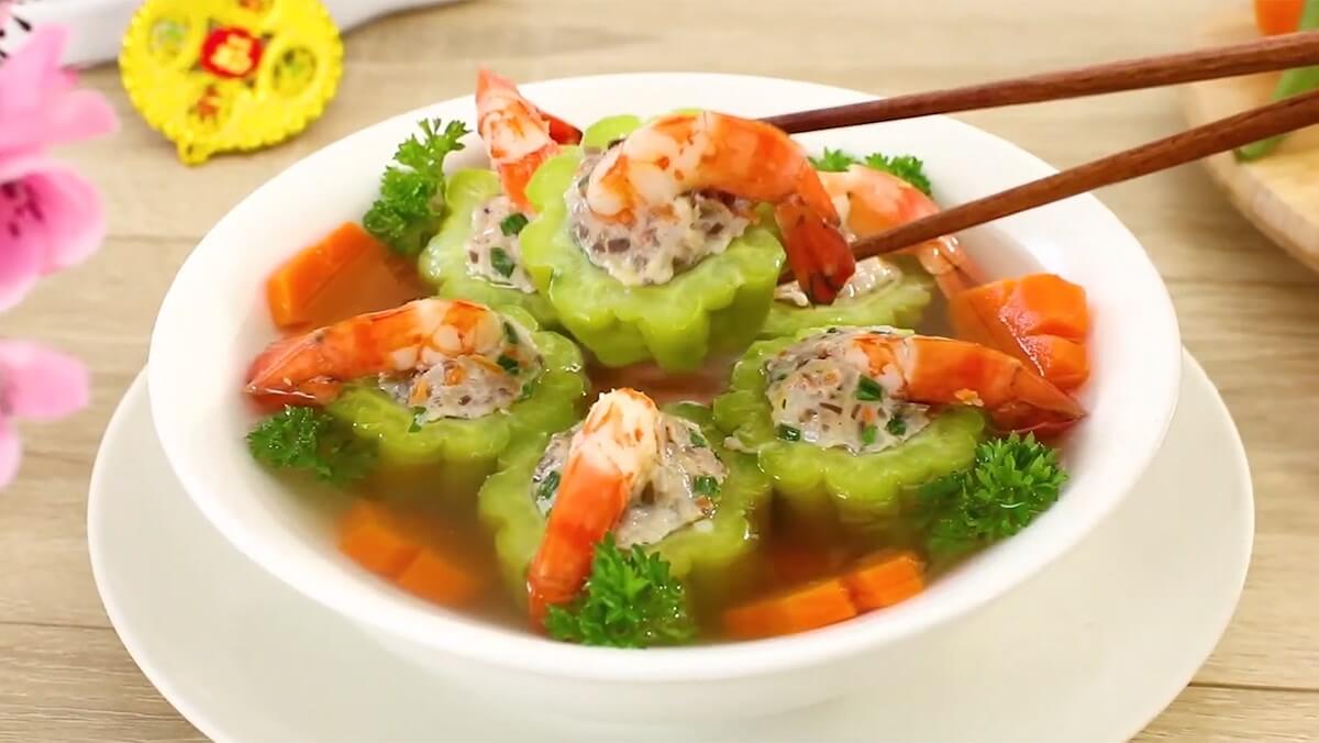 Canh khổ qua tôm - Món ngon giải nhiệt, giải rượu hiệu quả