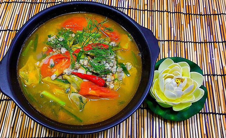 Don nấu chua là món canh ngon làm từ con don