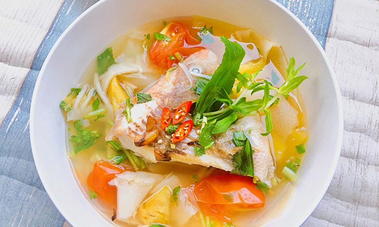 Cá bã trầu nấu canh chua - Món ngon từ cá bã trầu